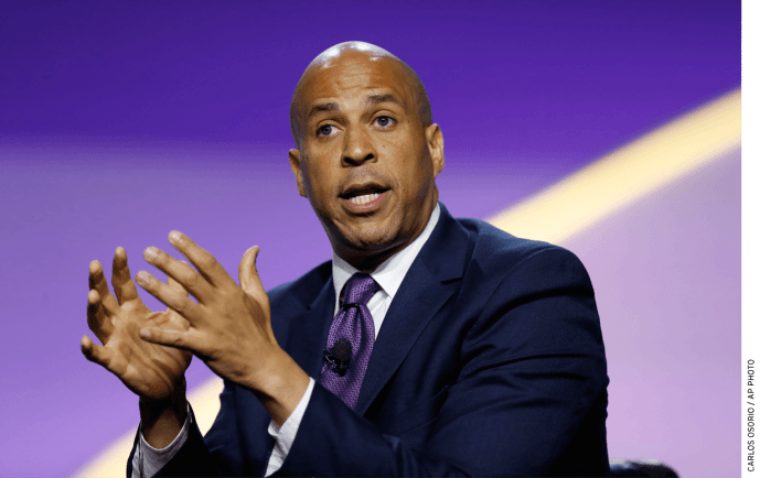 Democratic presidential candidate Cory Booker, who welcomed charter schools as mayor of Newark, N.J., has been increasingly critical.